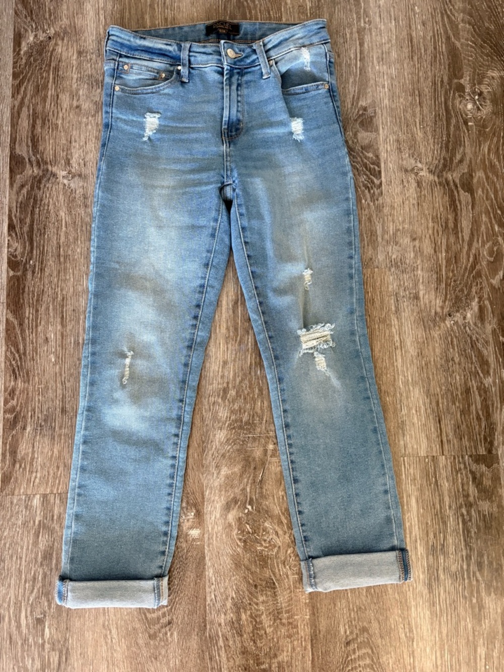 RACHEL Rachel Roy Light Blue Distressed Boyfriend Jeans